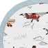 Tummy Sweet Jojo Designs Vintage Airplane Boy Baby Playmat Time Infant Play Mat - Grey Yellow Orange Red White and Blue