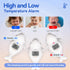 Doli Yearning Baby Bath Thermometer for Newborn & Infant - Floating Digital Water Temperature Monitor with Timer & LCD