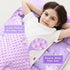 lasoftan Toddler Nap Mat with Pillow and Blanket, Extra Large Rolled Napping Mats,Slumber Bags for Boys Girls,Kids