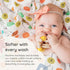 2 Pack 100% 47x47 Inches, Margaux & May Organic Muslin Swaddle Blankets - Organic, Large Breathable Baby Blankets, Pink