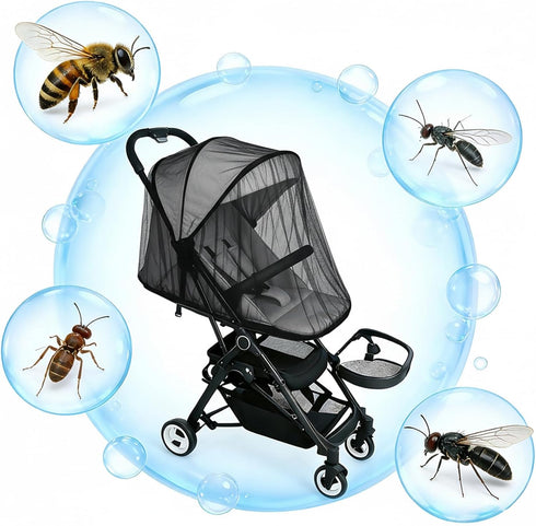 Yymobt 2 Pcs Baby Mosquito Net for Stroller, Baby Bug Net for Stroller Breathable and Portable Insect Netting