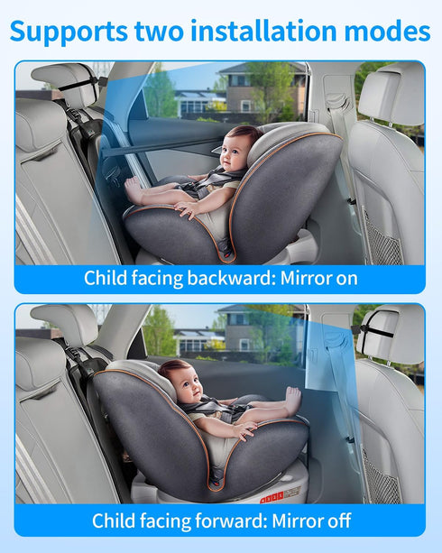 Faninso V5 V5 150 Car Baby Monitor Camera, Compatible with Carplay Screen, Car Camera with HD Night Vision, Invisible