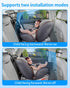 Faninso V5 V5 150 Car Baby Monitor Camera, Compatible with Carplay Screen, Car Camera with HD Night Vision, Invisible
