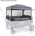 X4 X4M) WONDERFOLD Mosquito Net for Stroller Wagon Featuring Easy Access Zippered Entrance with Quick and Easy Install