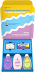 Set, 5 Johnson's Baby Here Comes Baby Gift Baby Essentials for New Parents with Moisturizing Lotion, Bedtime Bath, Body