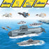 Set deAO Aircraft Carrier Toy Military Submarine Naval Ship Play with Planes Army Toy Battleship for Kids Boys Girls