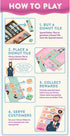 Dollars to Donuts Board Game, Family Game Night for 1-4 Players, 30-60 Minutes Gameplay, Ages 8+