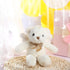 Angel Bear Plush Stuffed Animal with Wings White Bear Dolls for Boys Girls Birthday Gift (Ribbon Bow, 10 Inch)