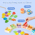 1-3,Wooden 3-5,Preschool Montessori Fishing Game for Toddler Magnetic Fishing Game,Early Educational-Shape & Color