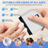 MIRAIWATIMO 2026 3-in-1 Kids,3-Speed Upgraded Electric Nail Clipper for Seniors Adults with LED Light & Nail Debris