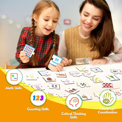 Number Puzzle Cards, Counting Toys, Math Manipulatives, Preschool Learning Activities, Kindergarten Must Haves