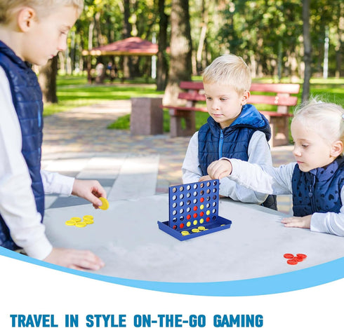 Mini 4 in a Row Connect Game Travel Board Game (Small) 7x4.8 Inch