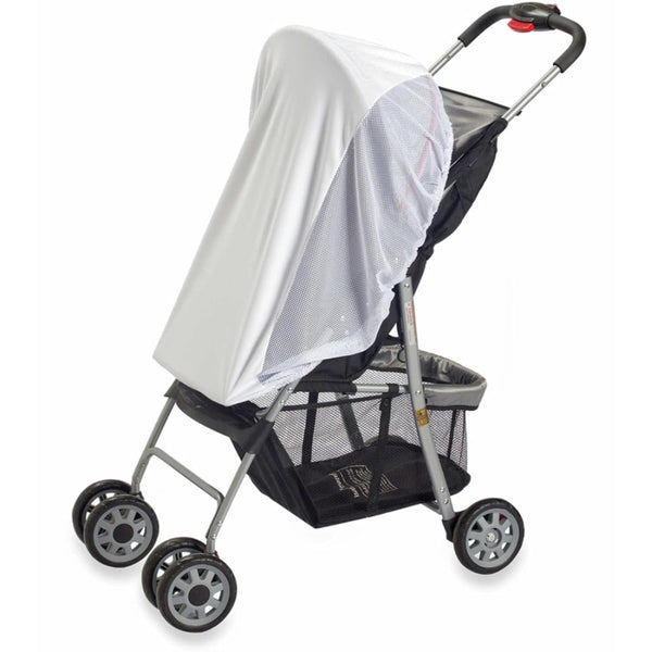 Diono Stroller Sun Net, Universal Fit Stroller Sun Shade Compatible with All Strollers, Car Seats, White