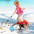 2 Pack 21.8in~34in Biggun Shark Tooth Sifter with Seashell Bags, Adjustable Sand Sifter & Beach Shovel, Beach Sand Toys