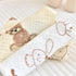 Lily Brown 4 Pack Baby Washcloths Soft Absorbent Cotton Washable- Saliva Towel Face Wipes Bath Face Towel Wipes Baby
