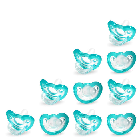 RaZbaby Jollypop Pacifier for Babies 3 Months and Up, USA Made, Natural