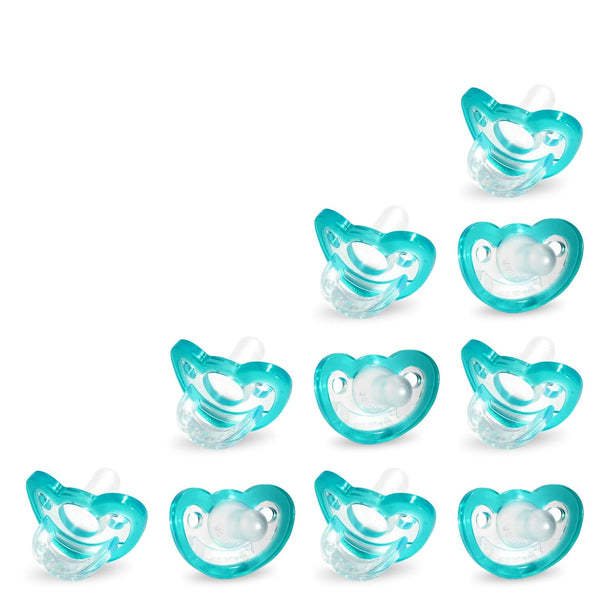 RaZbaby Jollypop Pacifier for Babies 3 Months and Up, USA Made, Natural