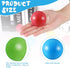 6 Bulldozer 1.75 Inch Civaner Pieces Multi Colored Plastic Replacement Balls Small Popper Toy Balls Soft Crush Proof