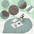 Funtery Baby Play Mat, 56 x 42 Inch Cotton Crawling Cushion, Thick Soft Reversible Nursery Rug for Kids
