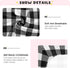 Emelivor Pack 39x27IN Black White Buffalo Plaid Crib Sheets for Boys Girls and Play Sheets Breathable Mini Fitted Crib