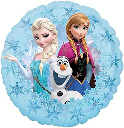 Anagram Frozen Elsa Anna and Olaf Party Supplies, 8pc Birthday Balloon Decorations, BQ_4225