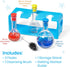 hand2mind Starter Science Measuring Flask Set, Plastic Beakers for Kids, Educational Science Lab Equipment