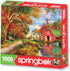 Springbok Autumn Barn 1000 Piece Jigsaw Puzzle Illustration of Classic Barn and Farm House in Fall