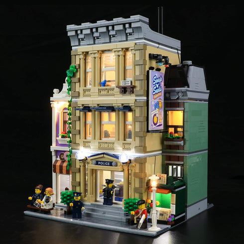 BRIKSMAX LED Lighting Kit for Police Station, Compatible with Lego 10278 Building Blocks Model, Not Included