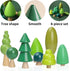 Pack 8 Set 36+ Wooden Tree Toy of Wood Miniature Tree Various Sizes Natural Wooden Trees Mini Trees for Home Decor