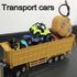 14" 1:48 2 3 4 5 RC Dump Truck with Trailer - Mini Semi Truck Toy with Rechargeable Batteries, Remote Control Car