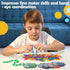 240pcs C-Clips Hooks Plastic Chain Links - Counting & Linking Activity Kit, Sensory Toys for Toddlers, Educational