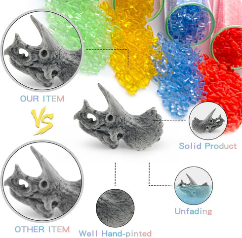 LC JoyCre Mini Grey Dinosaur Bones for Kids Sandbox Toys - Realistic Fake Dinosaur Bones for Kids to Dig Up