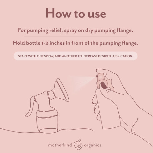 Motherkind Organics (2 oz) Motherkind Pumping Spray, Helps Chafing, Clogged Duct Relief, Lanolin-free Pump Spray Safe