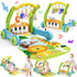 Baby Gym Play Mat with Walker, 2 IN 1 Kick and Play