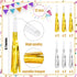 Twavang 12 Pcs Glitter Noise Makers Metallic Fringed Party Blower for Adults Birthday Graduation New Years Party Favors