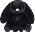 Apricot Lamb Toys Plush Bunny Rabbit, Stuffed Animal with Fluffy Soft Ears (Black, Small-8")