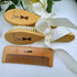 BMVDDFF 3Pcs, Personalized Baby Hair Brush Comb Set, Engraved Name Wood Hair Brush,