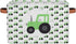 Closet 2 Pack Truck Car Storage Basket, Green Tractor Foldable Storage Bin with Handle Fabric Rectangular Storage Box