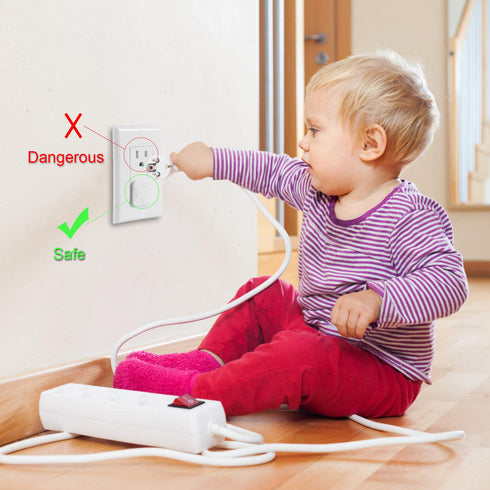 Outlet Covers Babepai 38-Pack White Child Proof Electrical Protector Safety Plug Covers