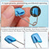 CllyCnny 100pcs 2.1 Inch Diaper Safety Pin - Plastic Head Baby Heavy Diapers Pins Large Colorful Cloth Pins for Clothes