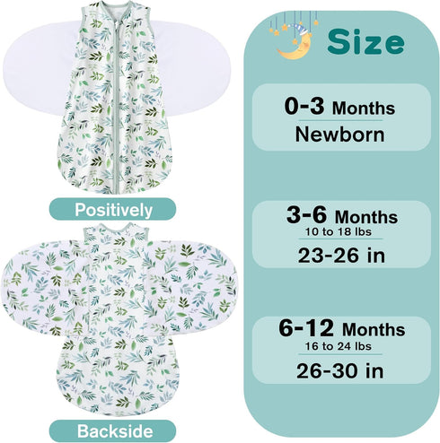 3-6 Month,3-Way Blanket,100% 0.5 3-6 BSTOPPT Newborn Sleep Sack Baby Swaddle,Swaddle me Adjustable Wearable Rayon