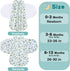 3-6 Month,3-Way Blanket,100% 0.5 3-6 BSTOPPT Newborn Sleep Sack Baby Swaddle,Swaddle me Adjustable Wearable Rayon