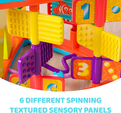 Lollipop Interactive Toddler Activity Triangle - Montessori Activity Cube for Play and Learning with Shapes and Colors