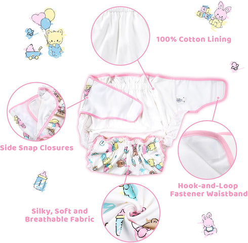 Reusable Waterproof Omutsu Diaper Wrap - Littleforbig Adjustable Cover