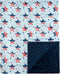 david's kids Micro Fleece Minky Baby Blanket for Boys Girls with Double
