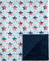 david's kids Micro Fleece Minky Baby Blanket for Boys Girls with Double