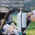MILK + WATER Double Go Bag - Insulated Baby Bottle Carrier with Dual Compartments - Portable & Durable, Perfect