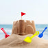 24 7.7 Inch Junkin Pcs Mini Plastic Sand Shovel Beach Toys Long Play Colorful Scoop Rake Sand Shovels for Beach