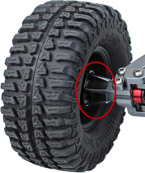 4Pcs RC Metal 12mm Hex Wheel Hubs Adapters for 1.9/2.2inch Beadlock Wheel Rim Axial SCX10 Trx4 Wraith Gen7 Gen8 D90
