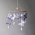 Handmade Purple Butterfly Crib Mobile for Baby Girls
